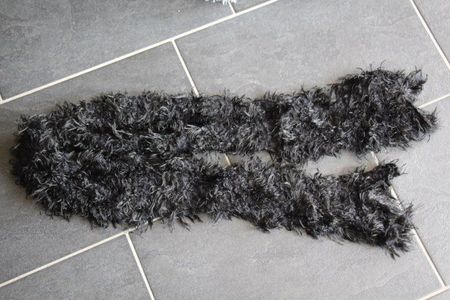 Schlauchschal schwarz, auf zwei Arten tragbar