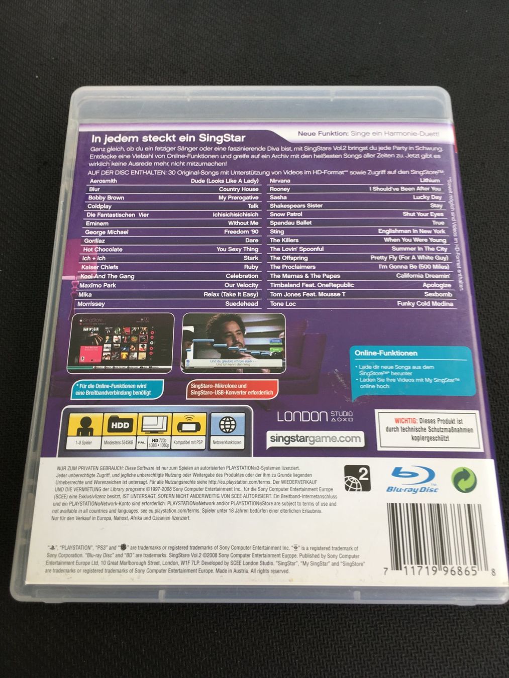 Sony Giochi: Singstar Vol.2 - Playstation 3 / PS3 – Usato da St.Gallen venduto da Punktchen01 1