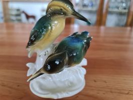 Porzellanfigur Deutschland 2 Eisvögel