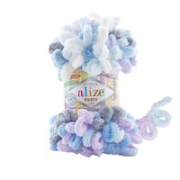 5x Laine à crocheter avec les mains Alize Puffy 6524 Color
