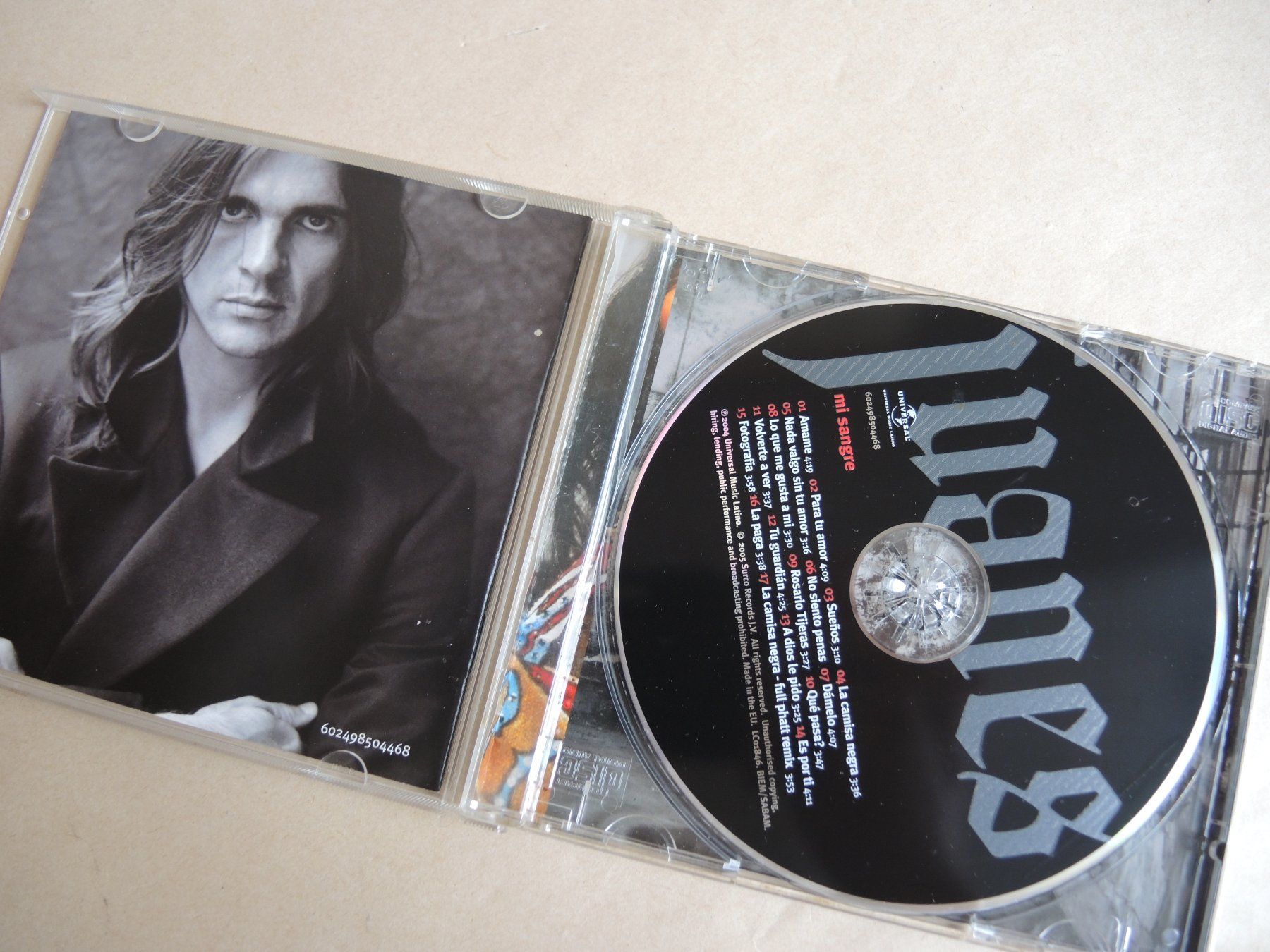 CD: Juanes - Mi Sangre - CD Album – Usato da Rorschach venduto da Pop-upBrocki 1
