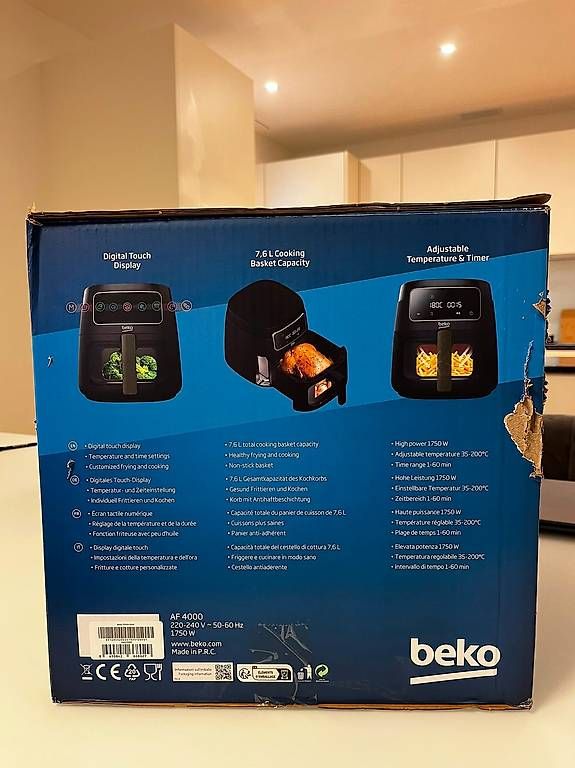 Elettrodomestici da cucina: BEKO ExpertFry Heissluftfritteuse 7.6 L – Nuovo e nell'imballaggio originale da Jonen venduto da jul_w2px 1