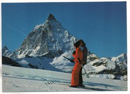 ZERMATT Skilift Skigebiet Trockener Steg - Matterhorn
