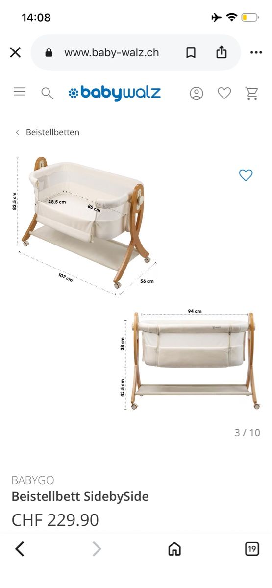 Lits: Beistellbett SidebySide – D'occasion à Meggen par pes_zv87 2