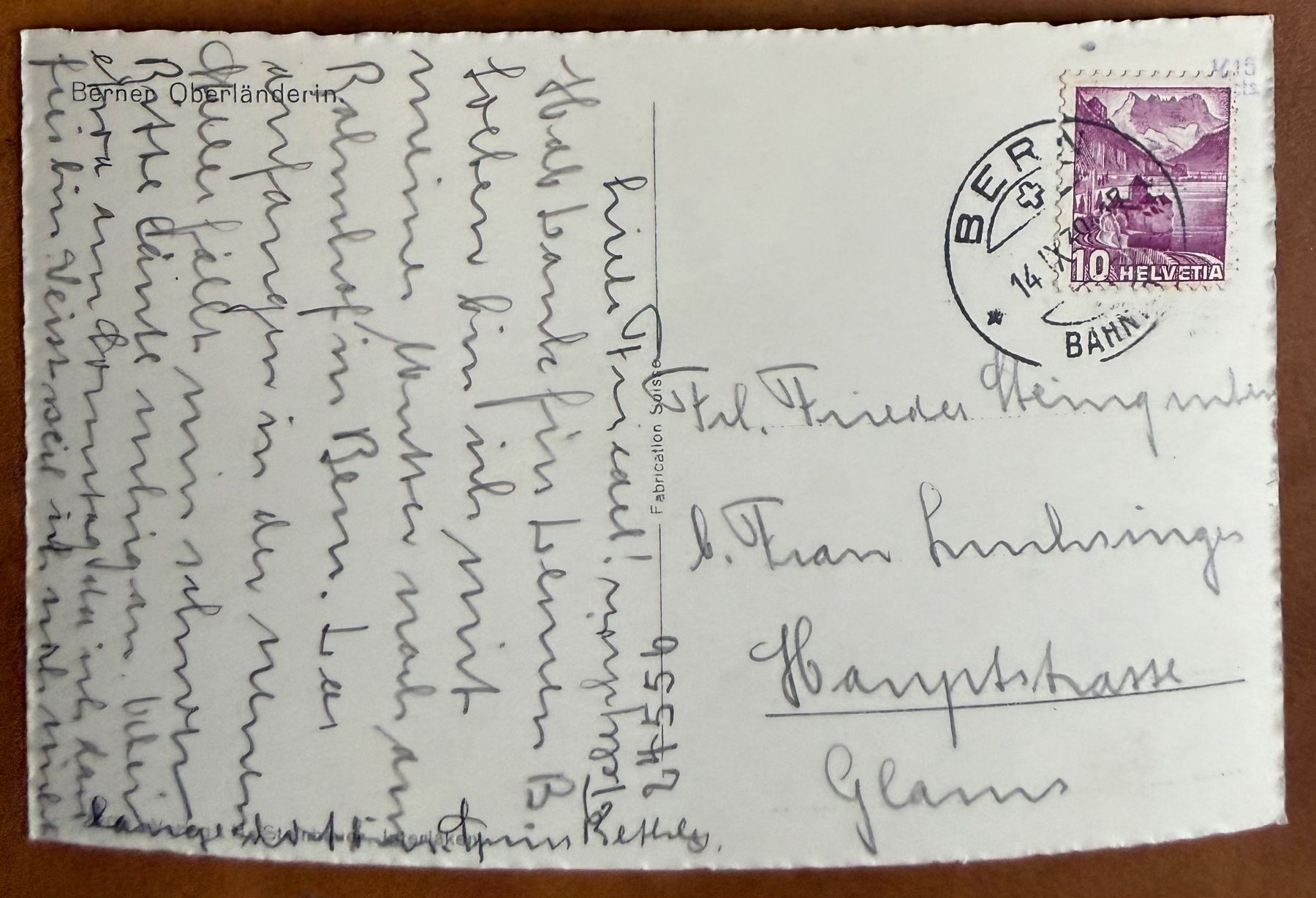 Cartes postales: Oberlanderin - 1939 – D'occasion à Lutry par Ediego 1