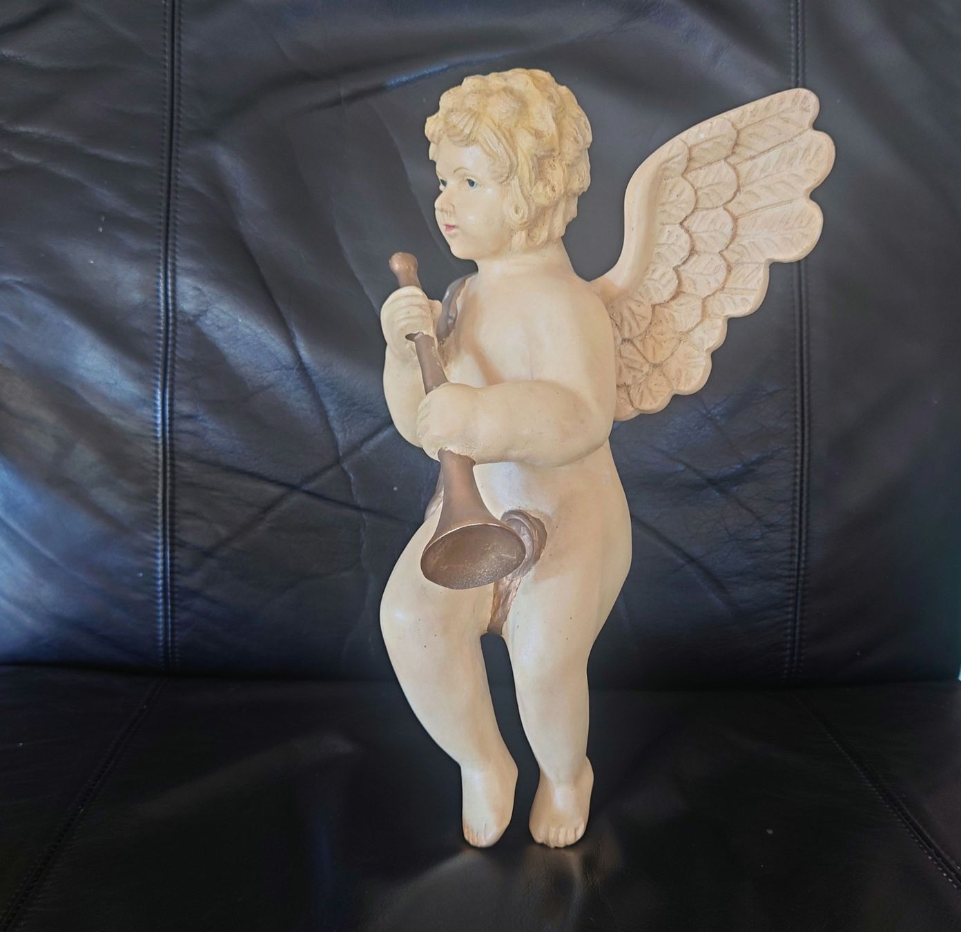 Statuette: (sehr) alte Putte Engel aus Kuststoff  – Usato da Fraubrunnen venduto da PlueschPanda 1