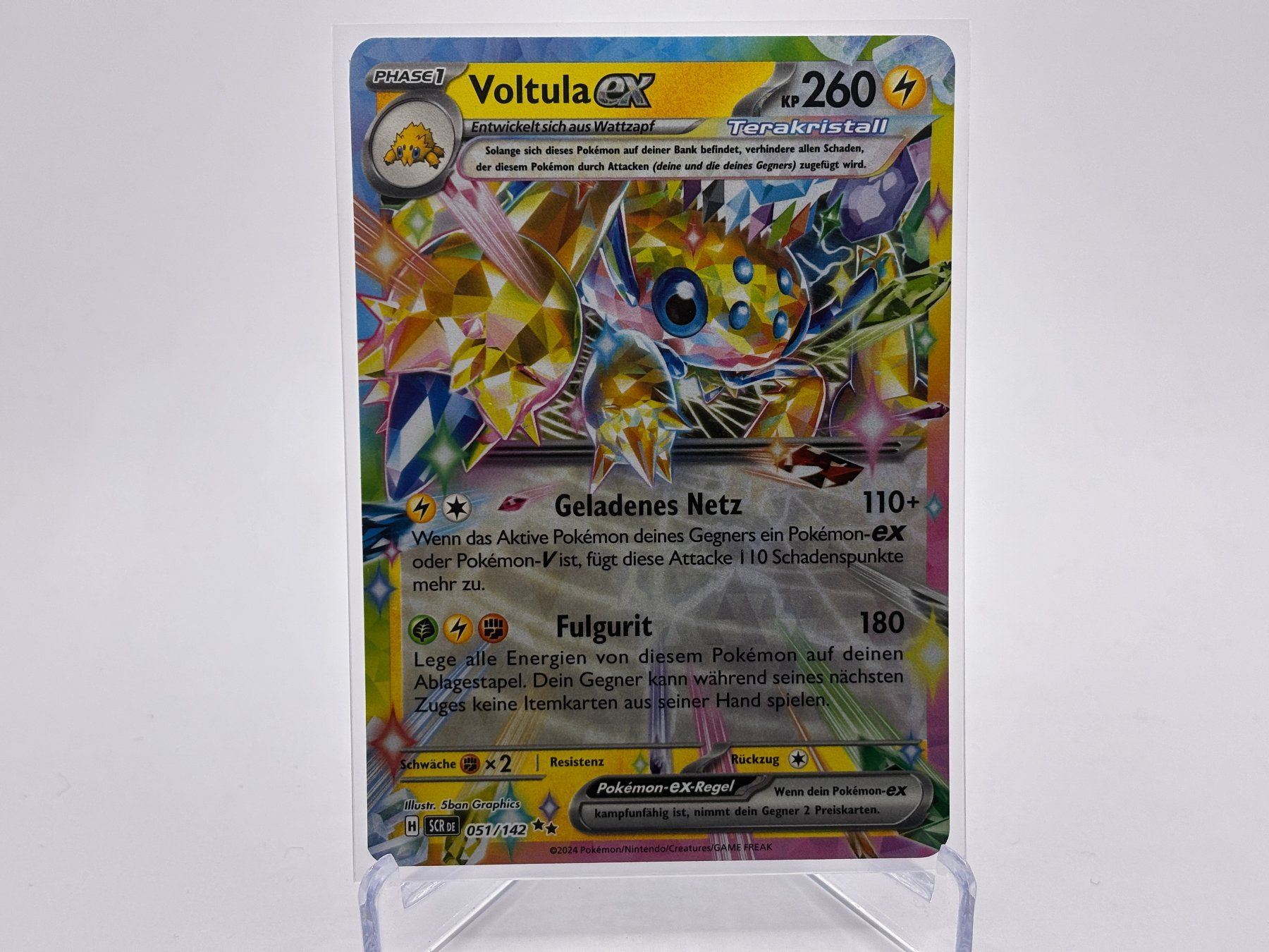 Pokémon Carte collezionabili: Stellarkrone - Voltula ex  (SCR 51) - DE – Nuovo (secondo la descrizione) da Allschwil venduto da Bullach