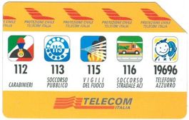 Privat-Telefonkarte Italien PR-298 Protezione Civile