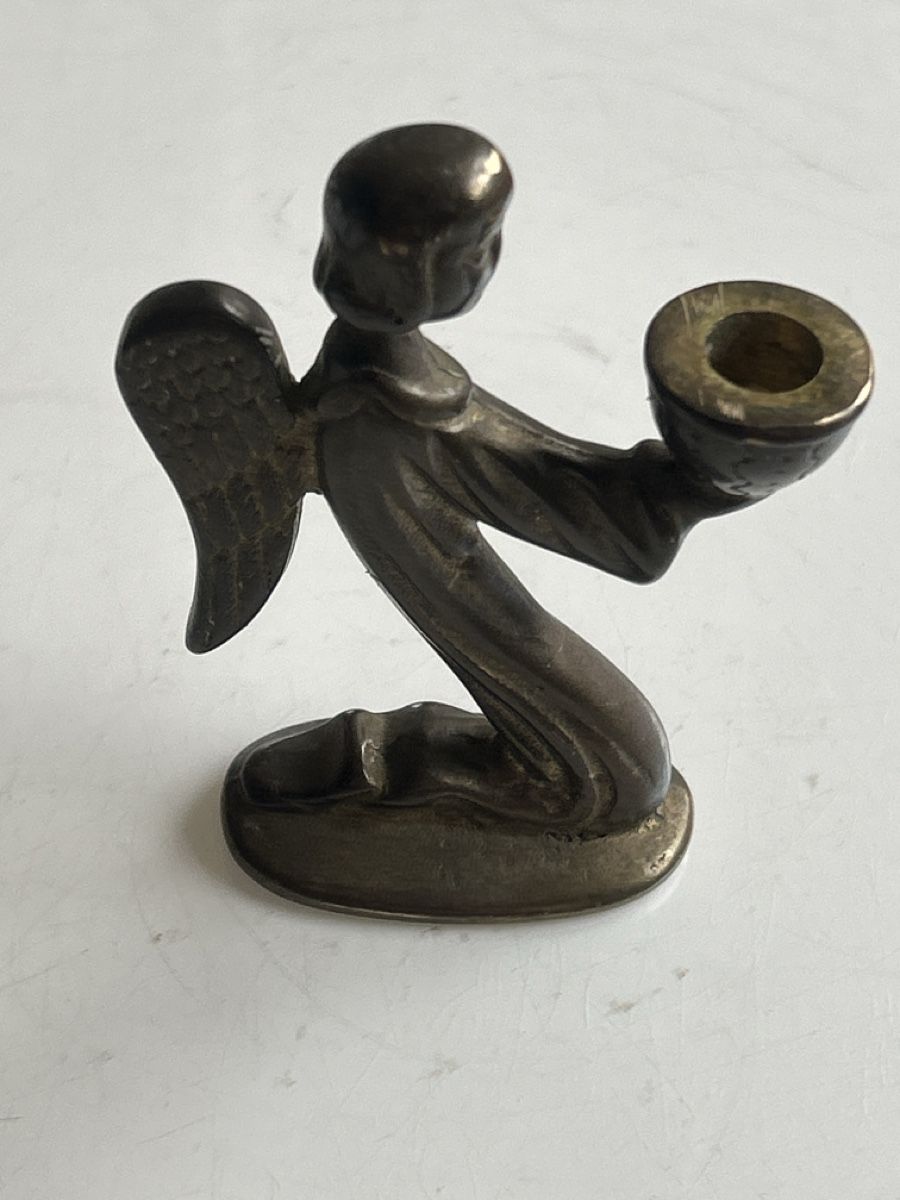 Kerzenständer: Engelskerzenhalter Bronze antik (S19) – Gebraucht aus Aarau von bro_9zsg 2