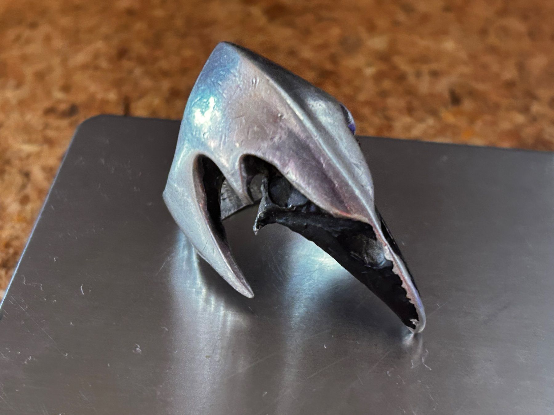 Anelli: Silberring Adlerkopf Gr. 59 (Unikat) – Usato da Laufen venduto da belleskulptur