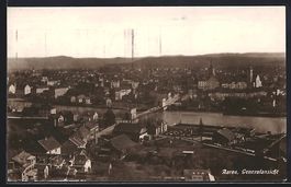 AK Aarau, Ortsansicht aus der Vogelschau