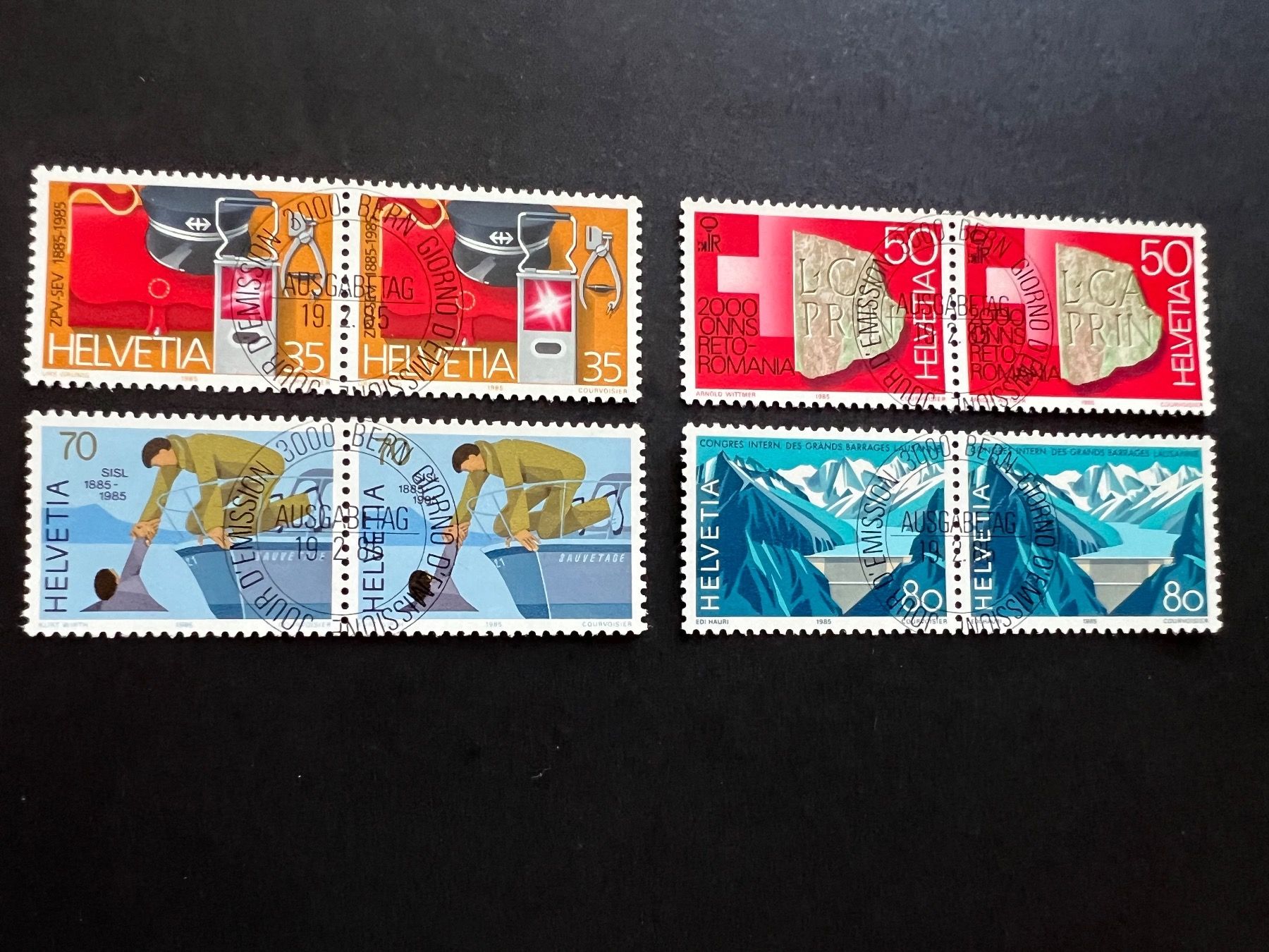Tutti i francobolli: CH-Marken Werbemarken I Vollstempel 1985 – Usato da Hünenberg See venduto da wer_5286