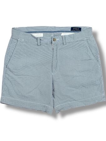 Short chino été Ralph Lauren rayé Bleu et Blanc - W31