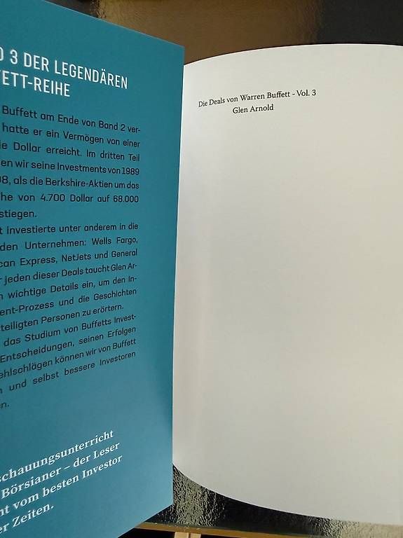 Libri: Die Deals von Warren Buffett  Vol. 3 – Usato da Zürich venduto da Leah_Mastro 1