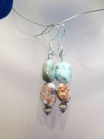 Ohrhänger Larimar Nuggets