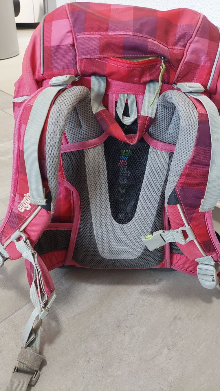 Ergobag Borse & Zaini: Ergobag Pack Schulrucksack + Mini-Rucksack – Set, rot/pink – Usato da Büren SO venduto da fbec 4