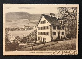 Ansichtskarte Pension Sommerau Unterägeri 1920