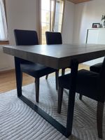 Esstisch Holz, Metallgestell