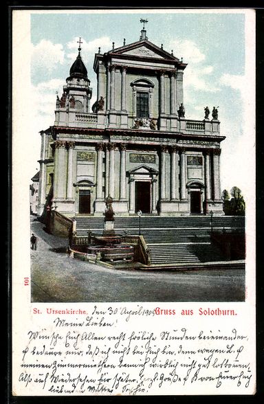 Cartoline postali: AK Solothurn, St. Ursenkirche – Usato da Berlin venduto da bartko-reher