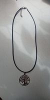 Kette mit Anhänger Lebensbaum Katzen versilbert zu Nile NEU