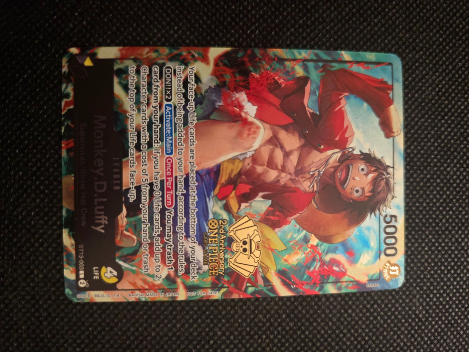 Bandai Carte collezionabili: One Piece Card Monkey.D.Luffy ST-13-003 – Nuovo (secondo la descrizione) da Grossaffoltern venduto da FabioSM 2