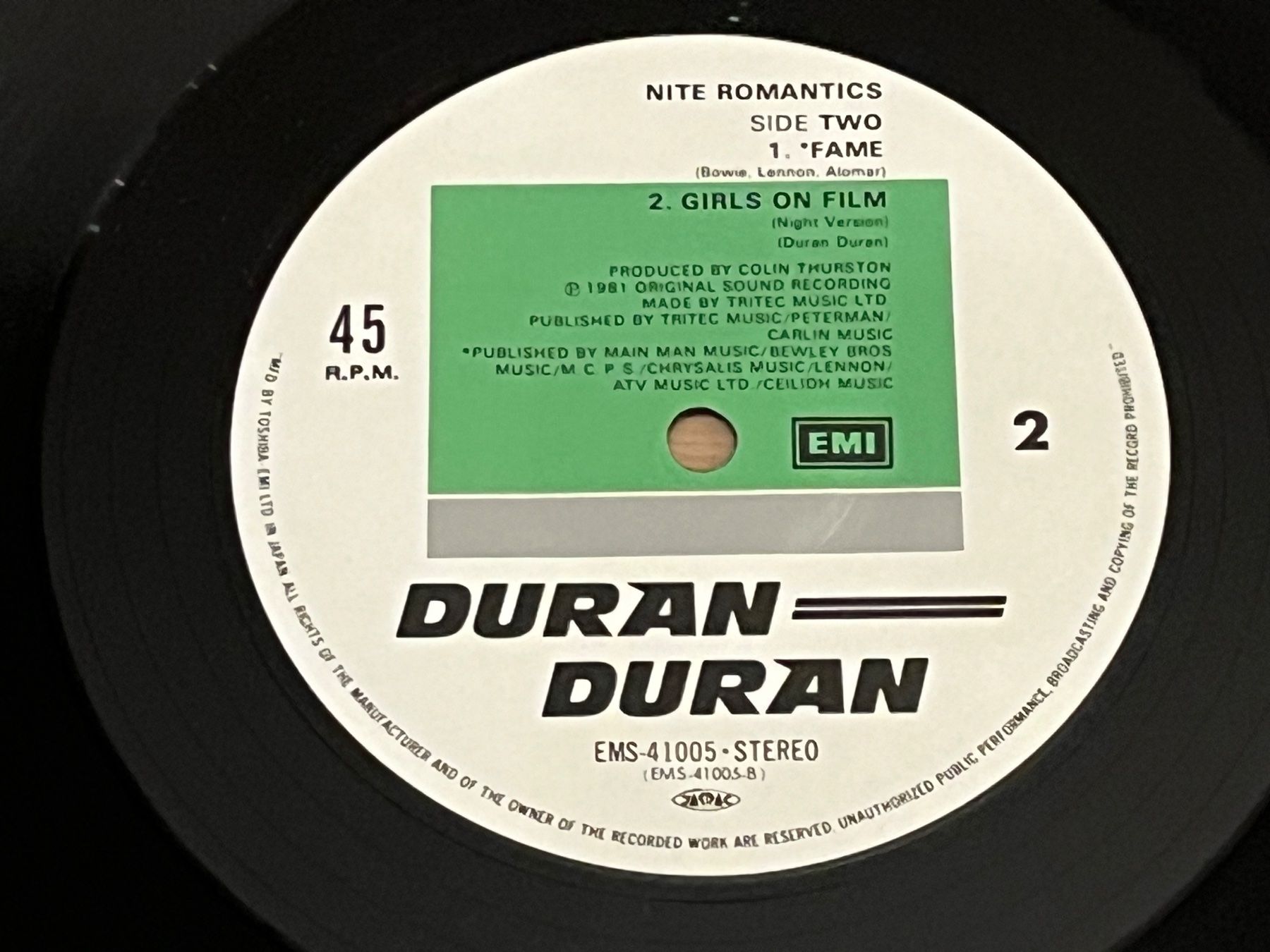 Dischi in vinile: Duran Duran Nite romantics 12“ EP – Usato da Basel venduto da Vinyloase 8