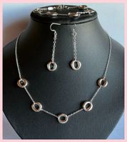 Lagerauflösung Modeschmuck Set Kette Armband Ohrringe schön