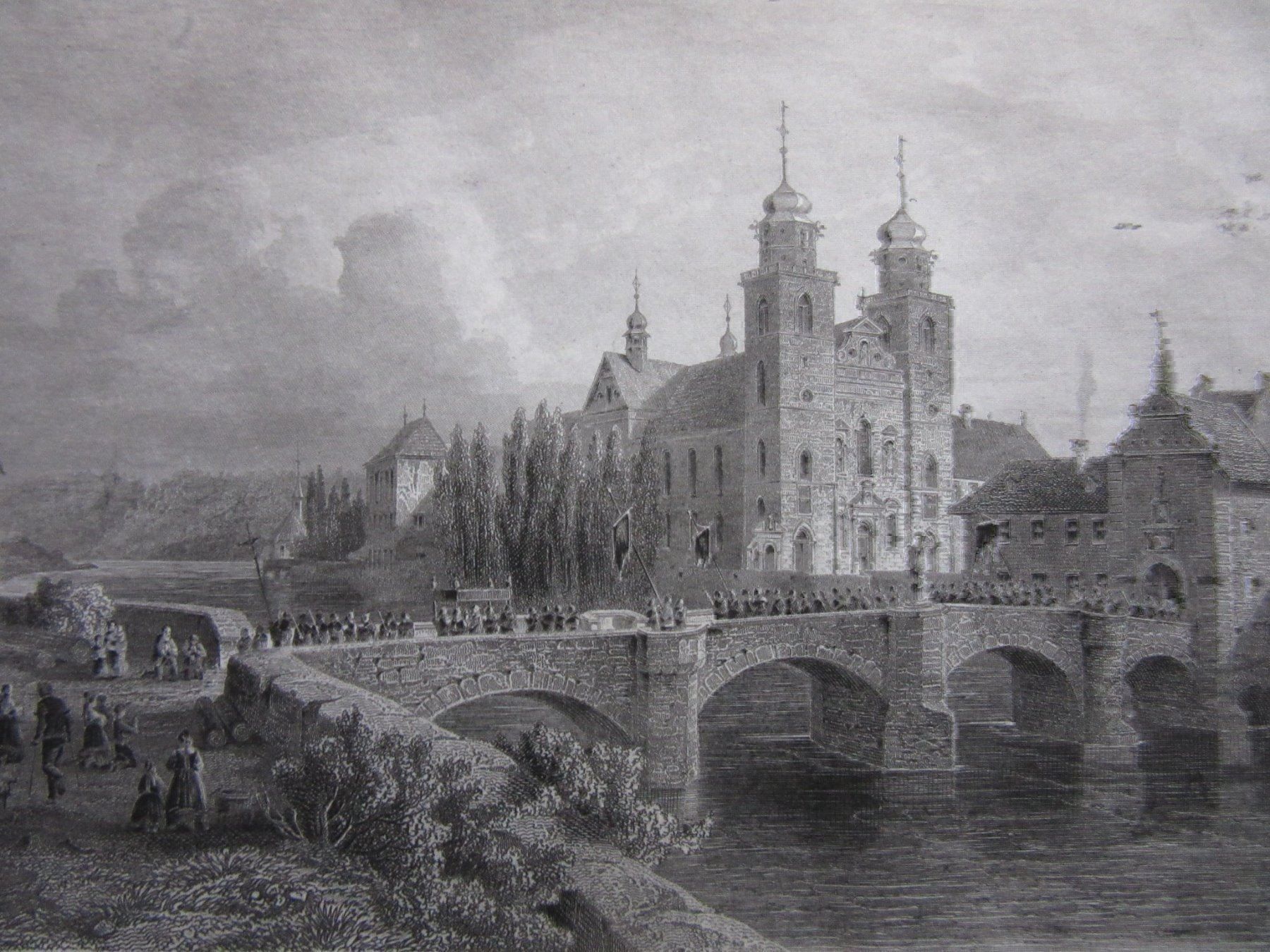 Incisioni: KLOSTER RHEINAU STAHLSTICH – Usato da Gersau venduto da grafik-kunst
