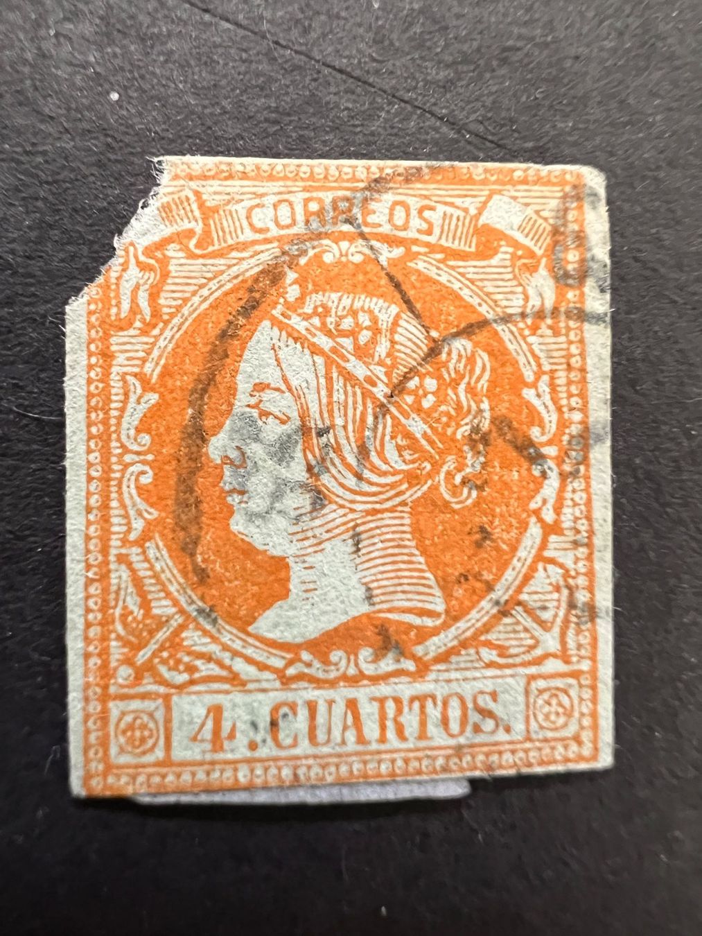 Tutti i francobolli: Spanien Mi. 44   1860   gest. (2282) – Usato da Hinwil venduto da Sidi4 2