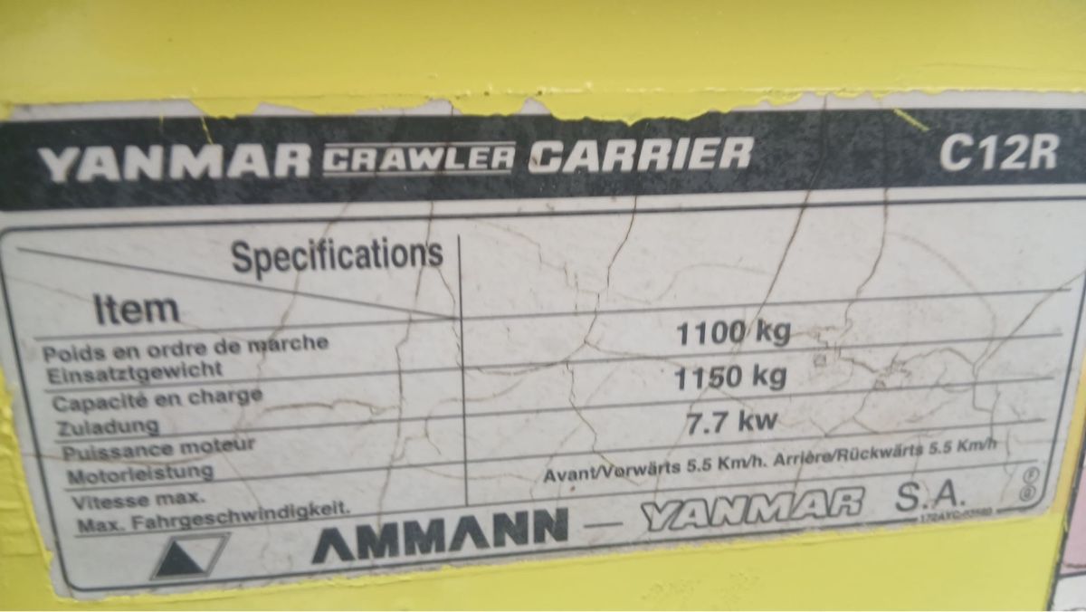Yanmar Escavatori: Yanmar C12 R Raubendumper Huki zu Bagger – Usato da Niederbipp venduto da baggerch 7