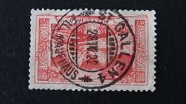 Vollstempel ST. GALLEN Fil. Kaufhaus  28.IV.22   150