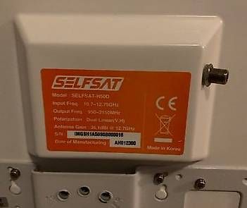 Parabola satellitare: Selfsat H50D Flachantenne / Satellitenantenne – Usato da Hergiswil LU venduto da mechutaume 1