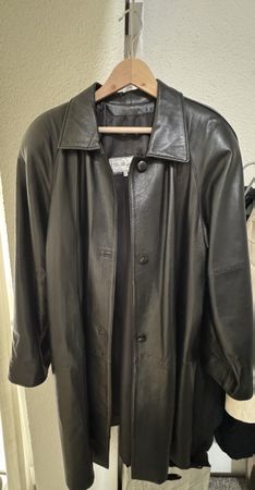Leder Mantel De Rosspett Collection Grösse XL guter Zustand