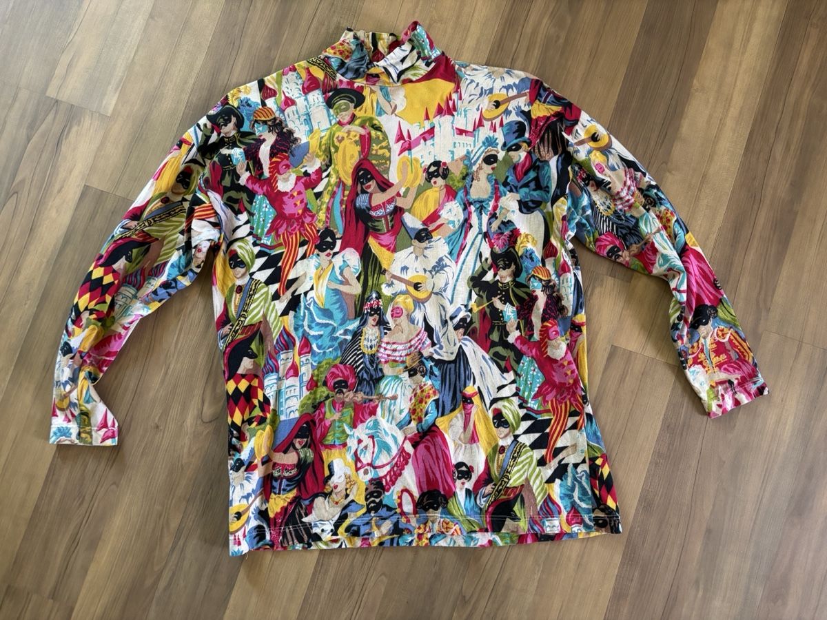 Kenzo Maglioni & Felpe: Rollkragenpullover Damen Carnaval in Venedig Print Kenzo  – Usato da Düdingen venduto da BluePalm