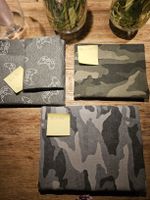 Stoffrestepaket Sweat verschiedene Muster Camouflage🩵
