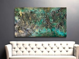 Andrea Scacciotti - Malerei auf Leinwand - Material abstrakt