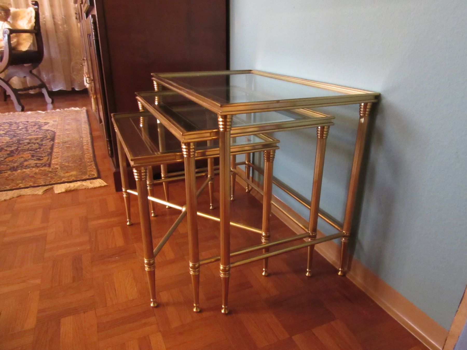 Tables: Vintage Satztische Messing – D'occasion à Meilen par curly56