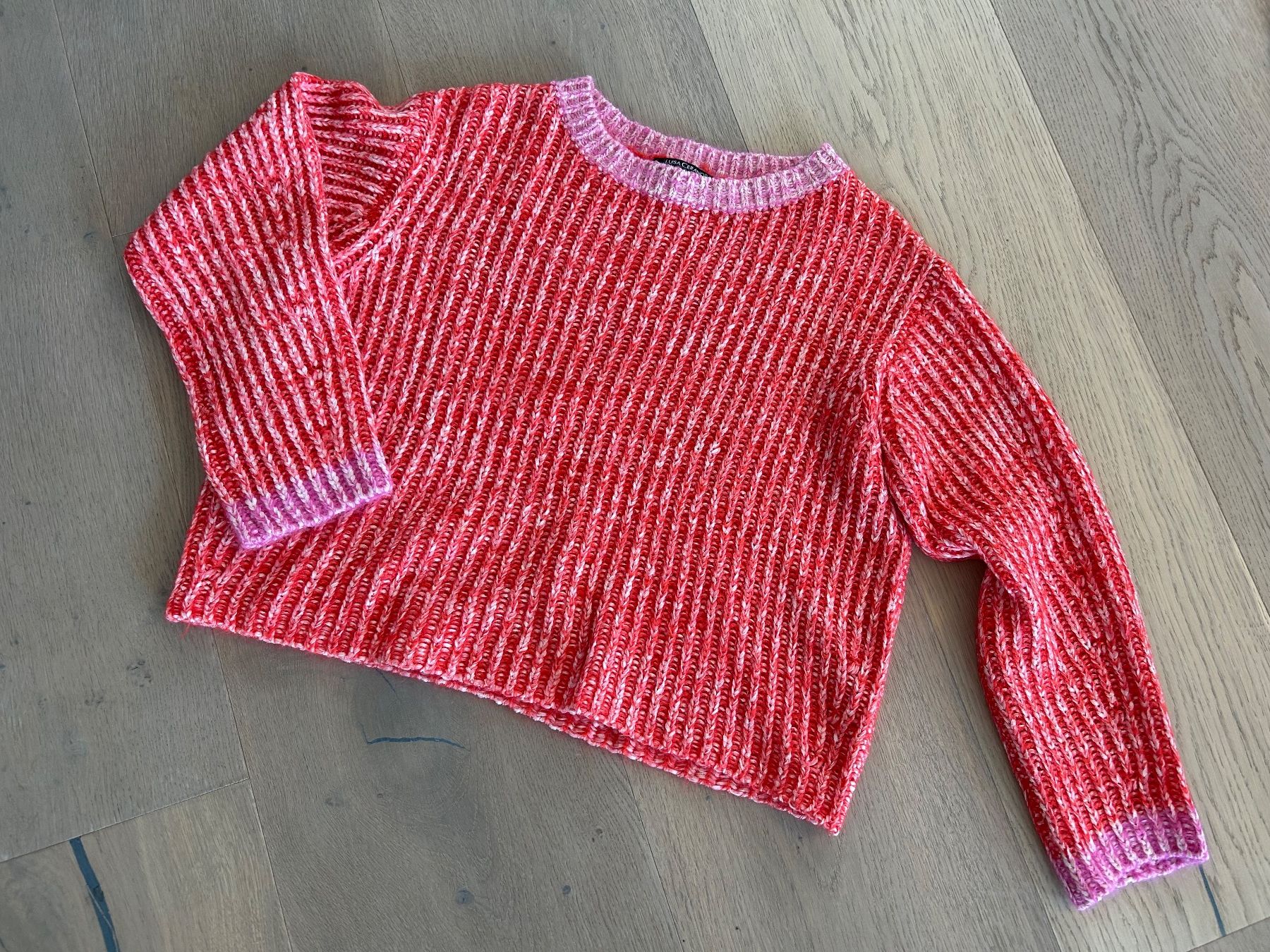 Luisa Cerano Maglioni & Felpe: Luisa Cerano Strick Pullover rot pink Gr. 38 – Usato da Zug venduto da Gibbi80
