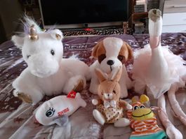 Konvolut Stofftiere und Spielzeug diverses Set gebraucht