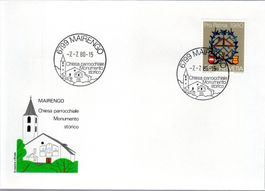 6799 MAIRENGO BELEG MIT PROPATRIA-MARKE 1980 - LU54