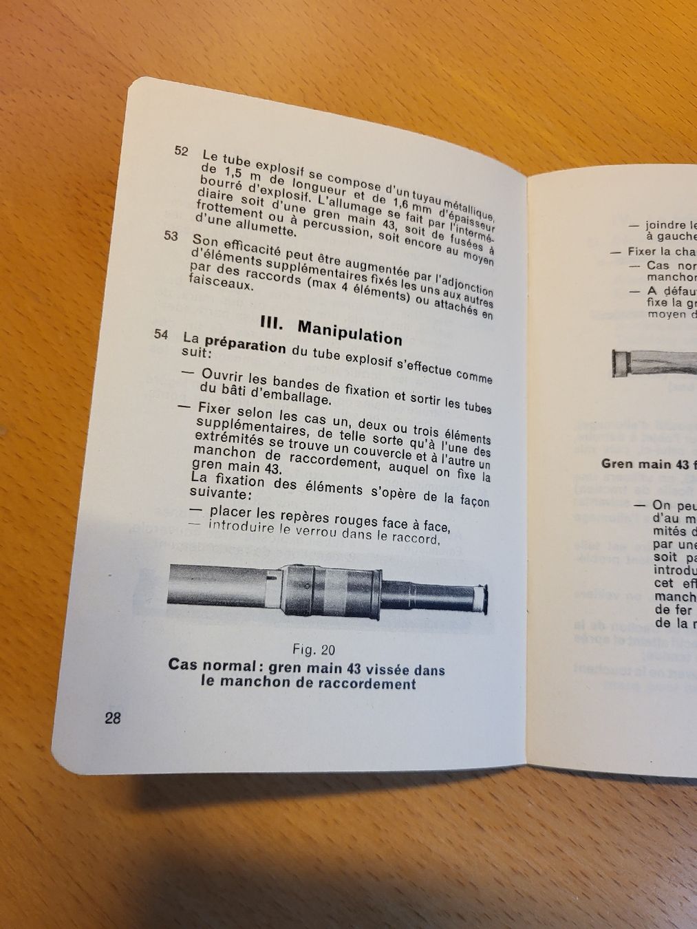 Livres: Règlement "La grenade à main et le tubes explosif" – D'occasion à Massongex par Jalon71 3