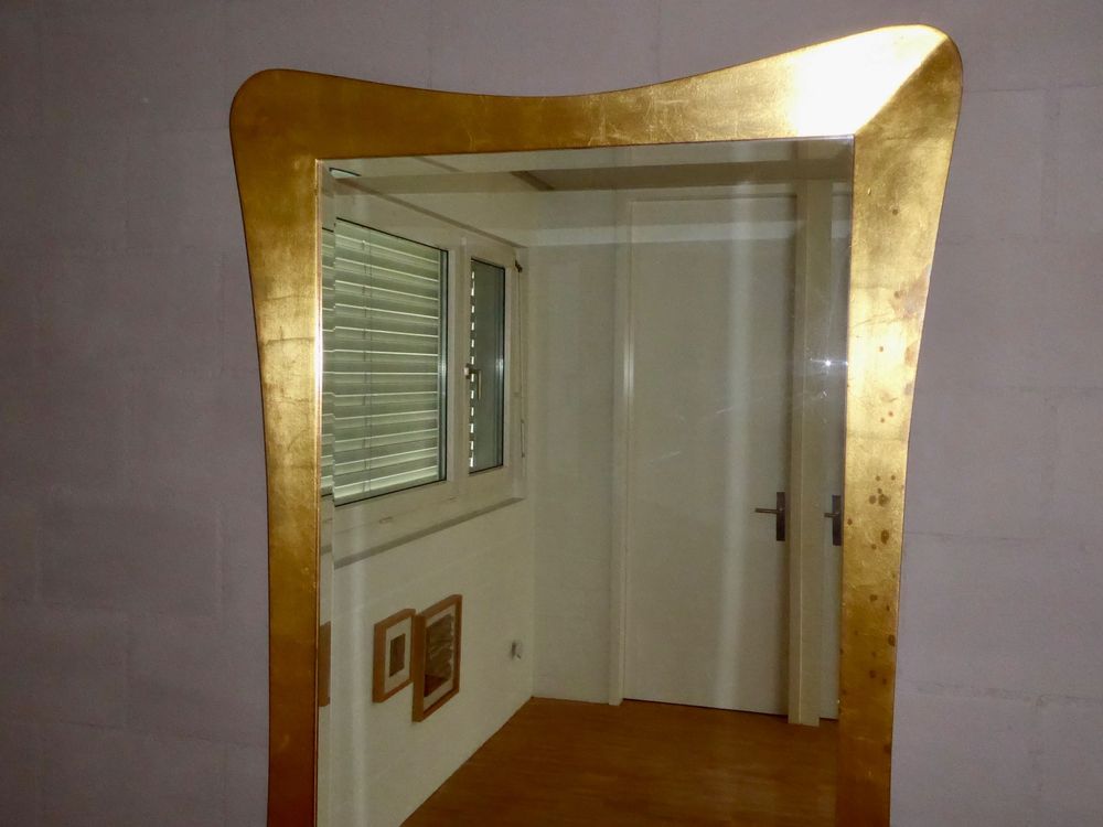 Koonmi Ovale badkamerspiegel, zwart, 30 x 60 cm, ovale wandspiegel van gehard glas, zonder vervorming, horizontaal of verticaal hangend, voor
