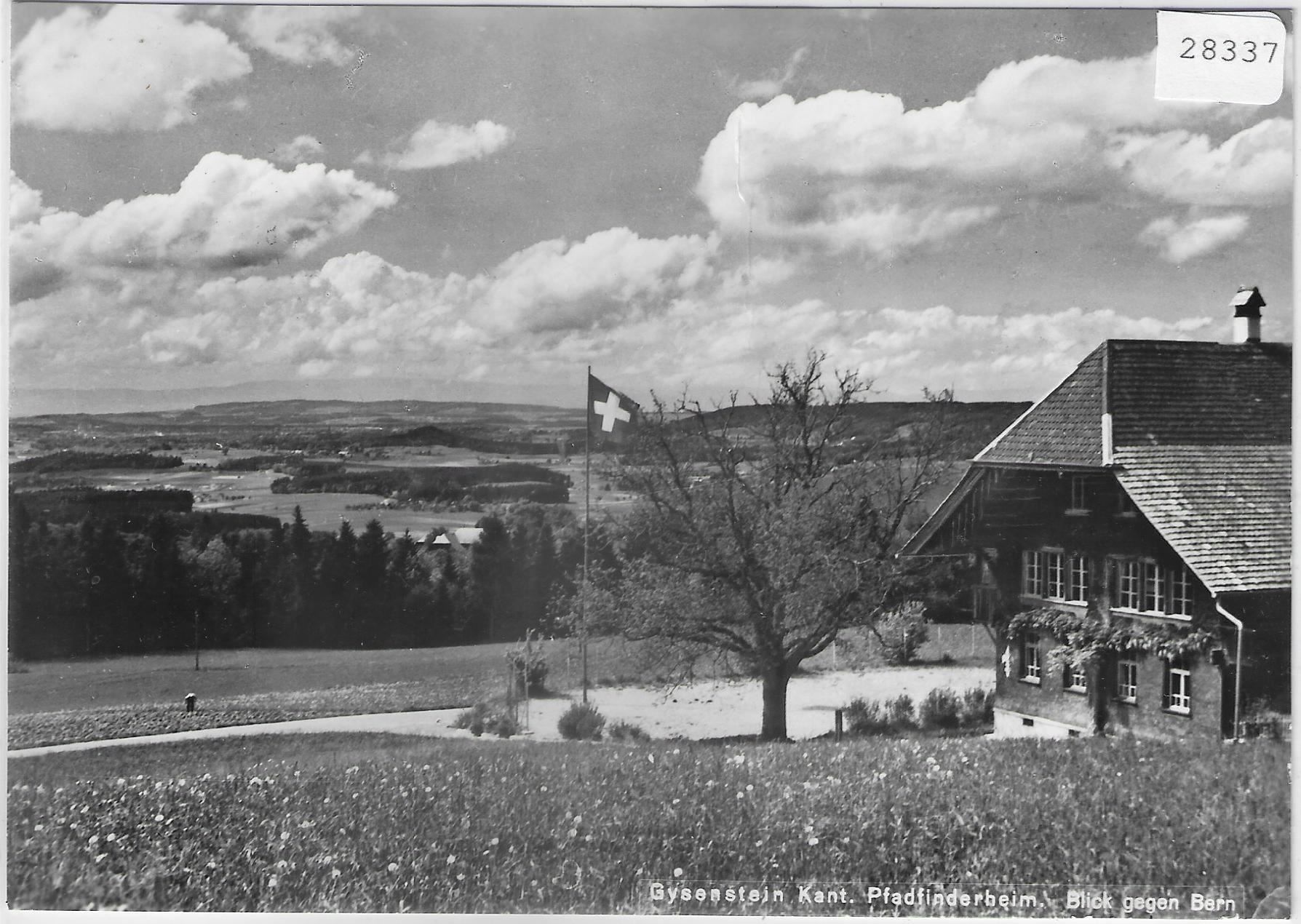 Cartoline postali: Gysenstein Kant. Pfadfinderheim - Blick – Difettoso da Ettingen venduto da Kartenplanet