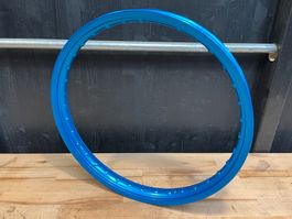 1.40 x 17" Speichen-Felgenring Alu blau Mofa ⑤ №43
