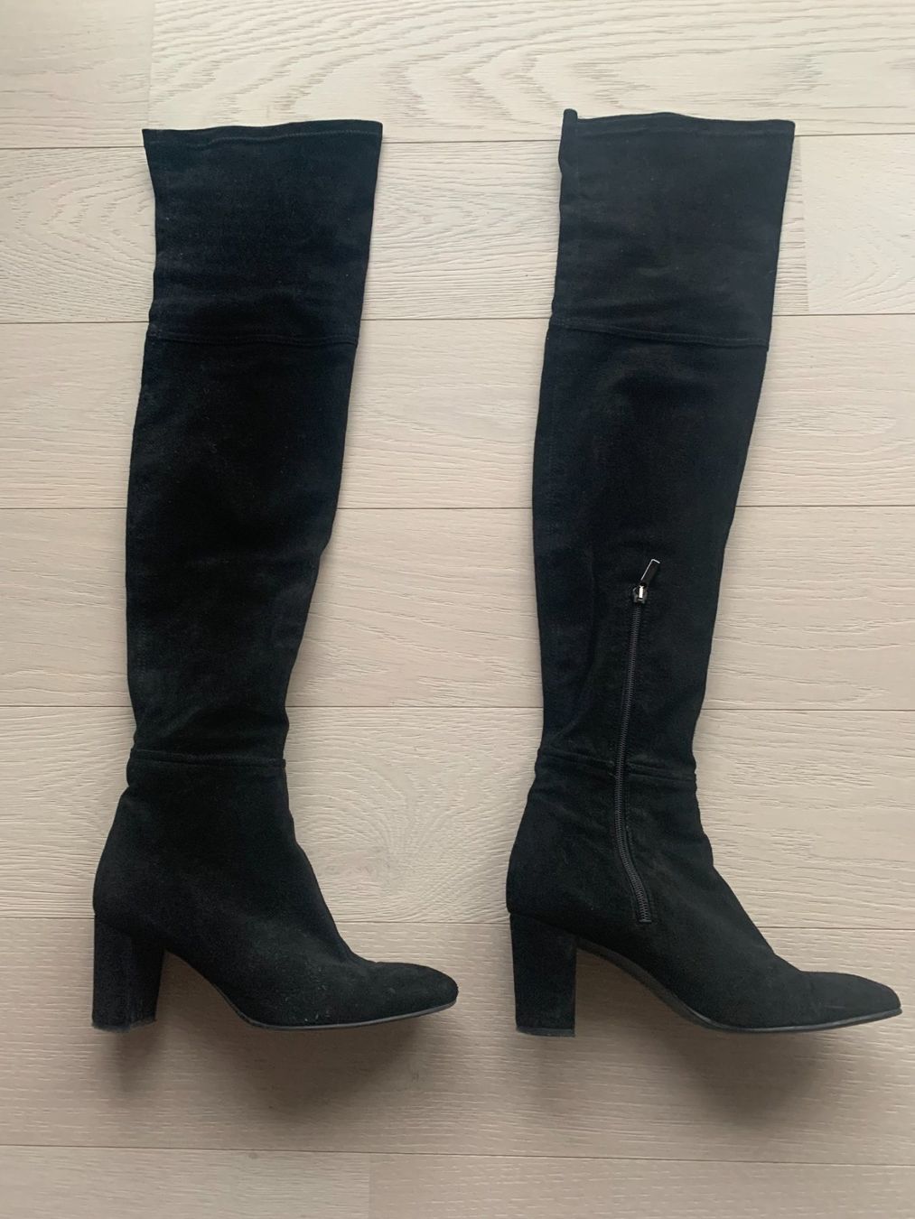Damenschuhe: Cuissardes daim noir T.38 – Gebraucht aus Troinex von awh_m65m 2