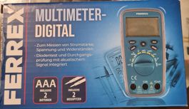 Digital Multimeter Ferrex fabrikneu in OVP mit 2xAAA Inkl.