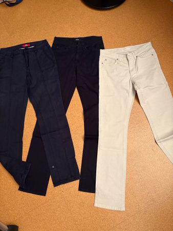 3 Paar lange Sommerhosen Gr. 34 Angels und S.Oliver