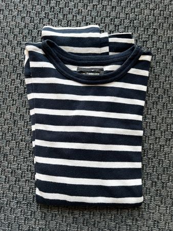T-Shirt blau-weiss gestreift, Grösse ca. M H&M