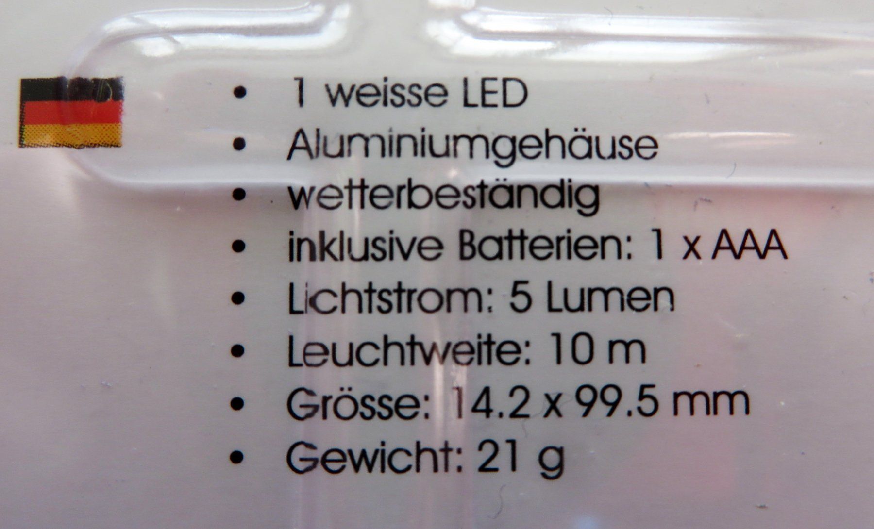 Lampes: Taschenlampe TL 1/5 LED – Neuf avec emballage d'origine à Grüningen par Urtica 2
