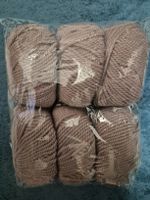 Wolle Strickgarn, neu, Farbe Altrosa, 6 Knäuel,